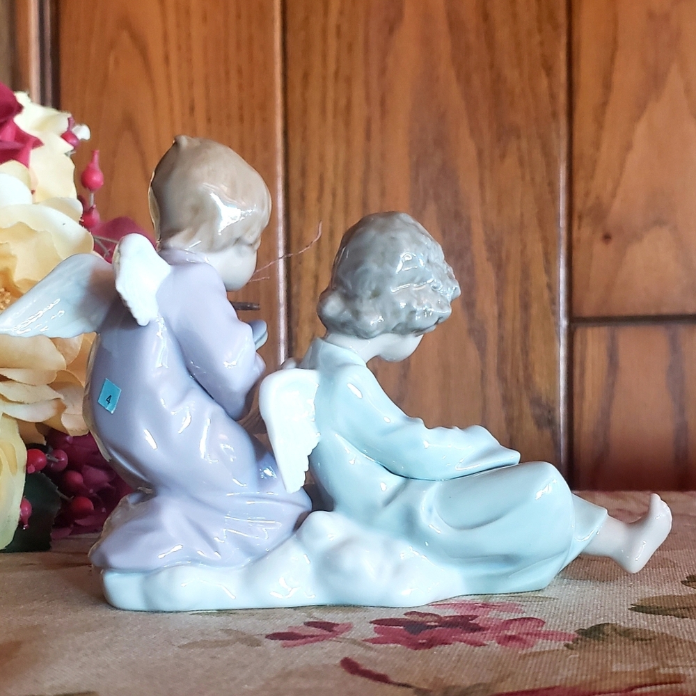 LLADRO Angels - Angelito Pienando al Compañero #5.727 - 1989 VTG - Picture 5 of 16